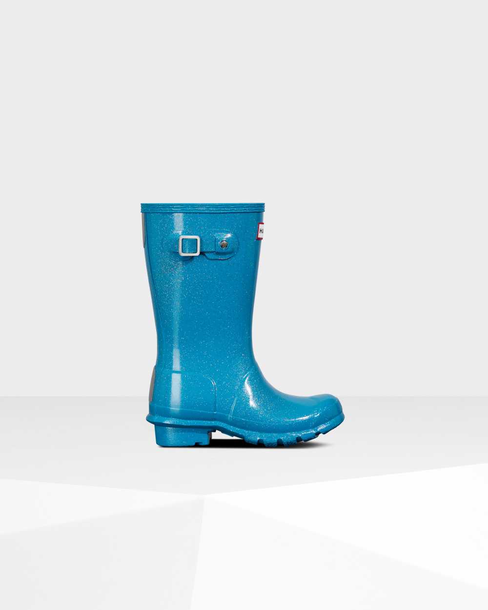 Hunter Original Big Starcloud Kurze Gummistiefel Kinder - Hunter Stiefel Mit Mittelhohe Blau | Deuts